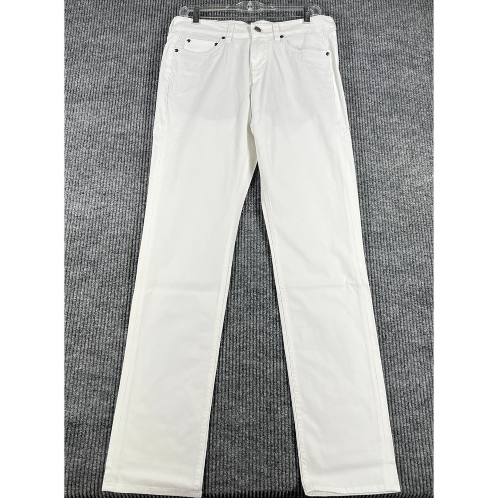Vineyard Vines Broken Twill 5 Pocket Pants Mens 30x34 White Beach Vacation New